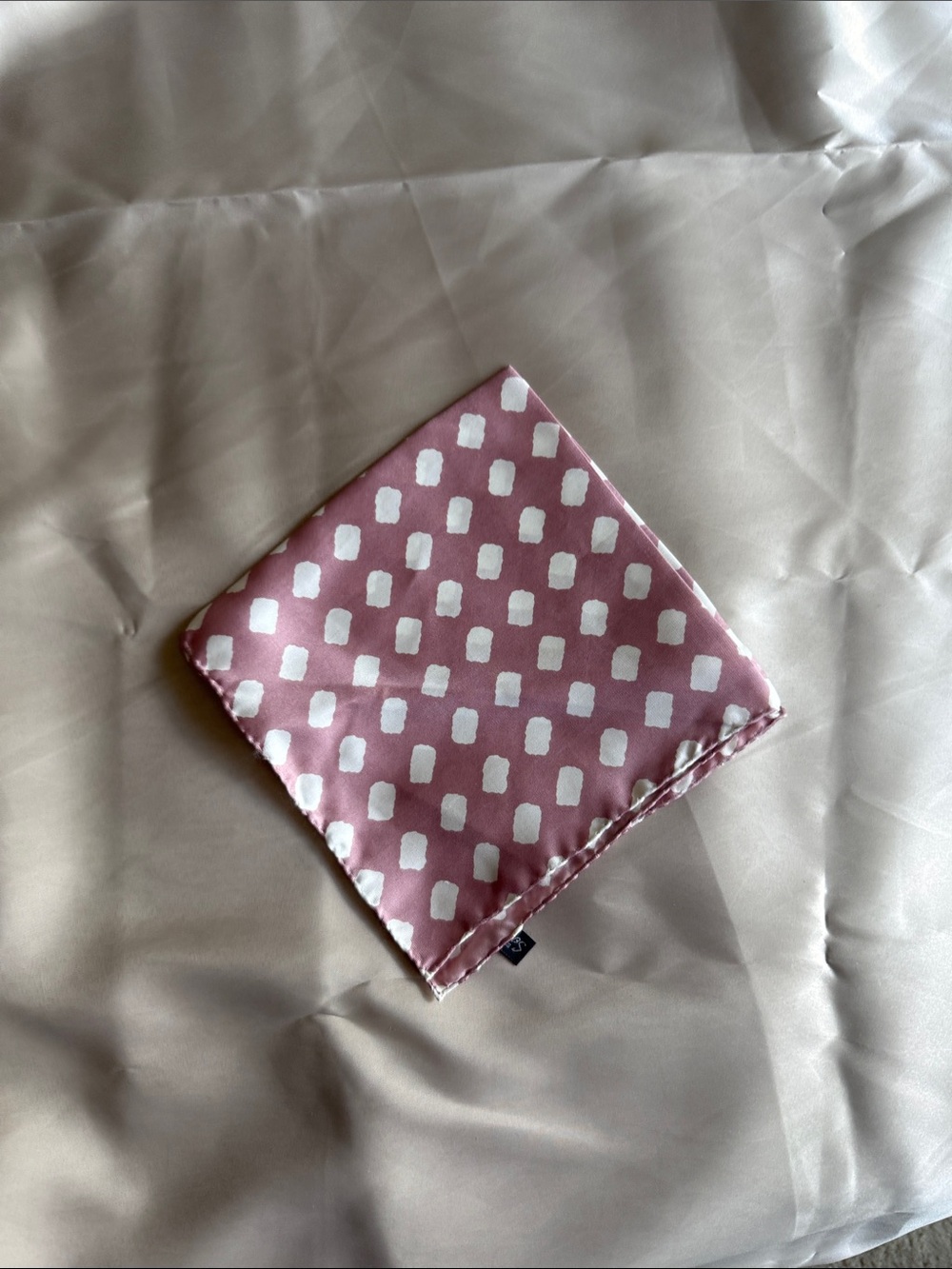 Pink Polka Dot Pocket Square - Classic Men's Accessory